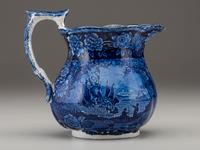 A Staffordshire Blue and White 'Washington Independence' Milk Jug