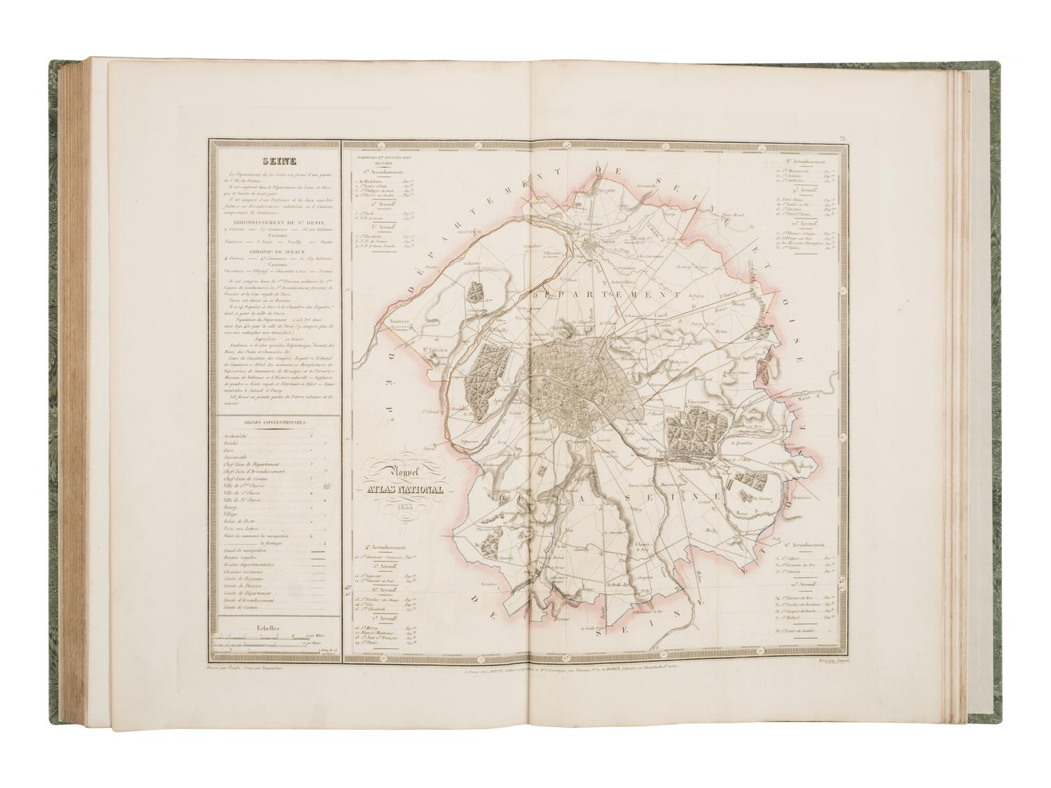 [Maps & Atlases] Charle, J.B.L. Nouvel Atlas National de la France Publie par Dauty