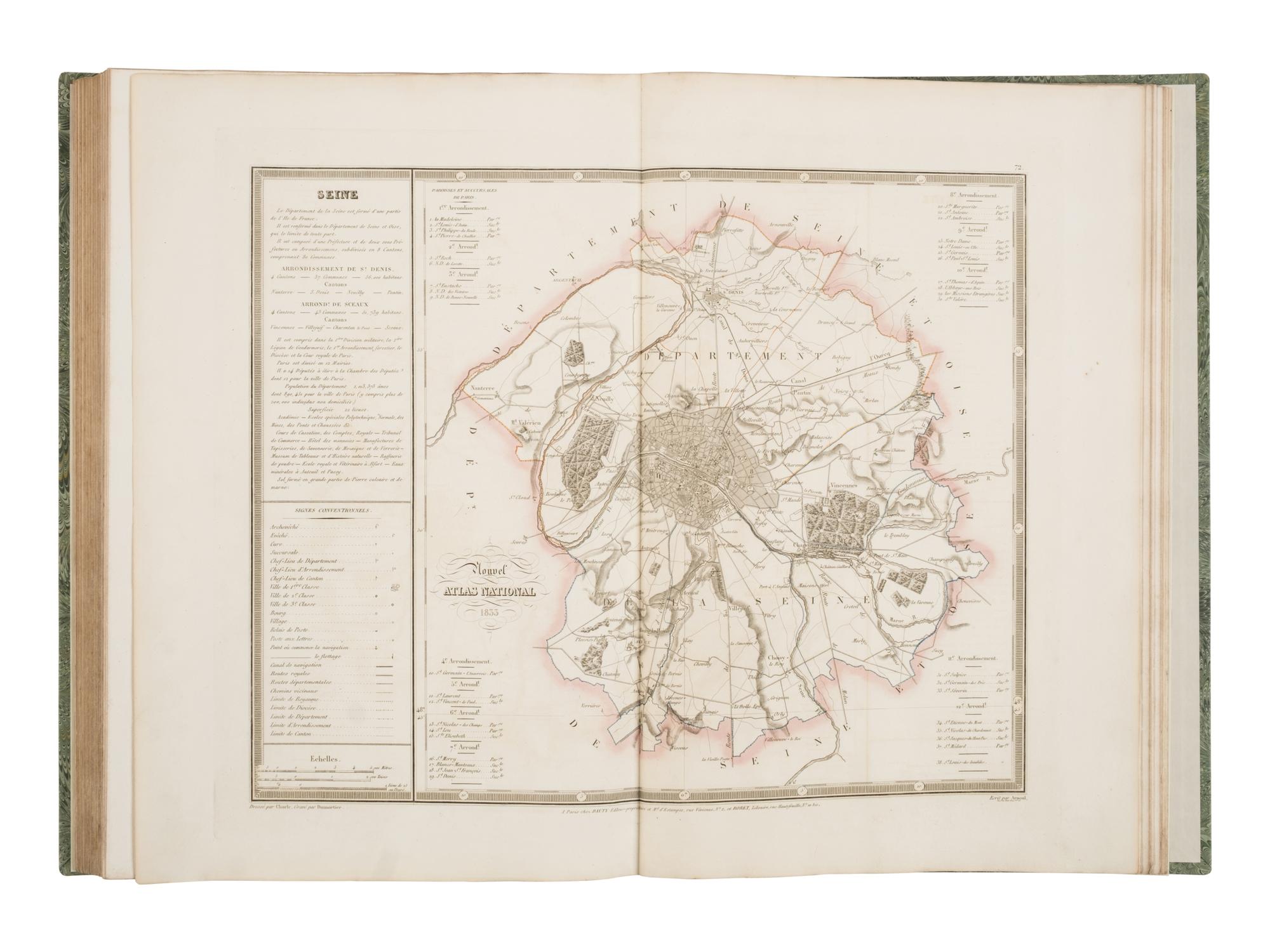[Maps & Atlases] Charle, J.B.L. Nouvel Atlas National de la France Publie par Dauty