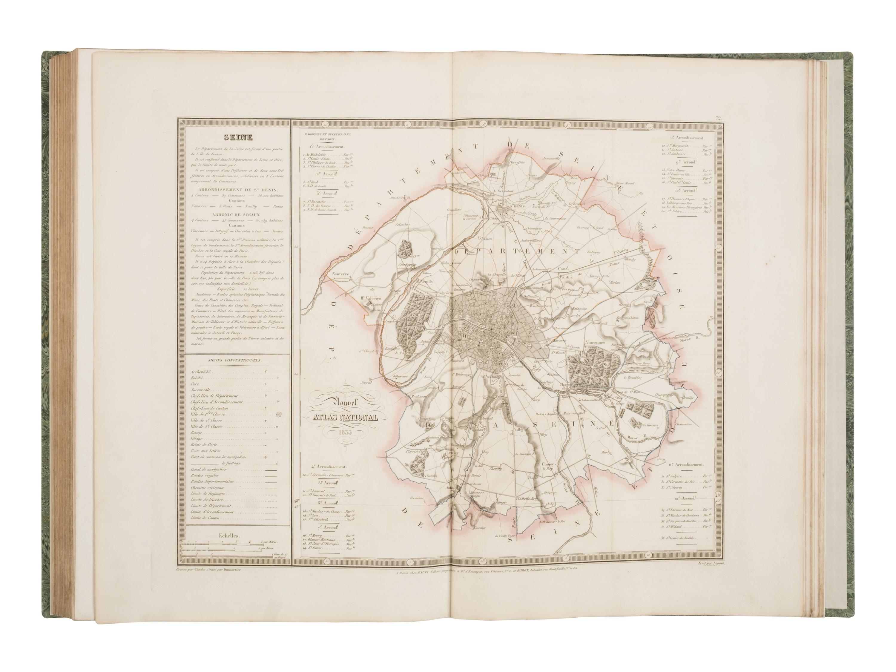 [Maps & Atlases] Charle, J.B.L. Nouvel Atlas National de la France Publie par Dauty
