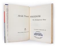 (AFRICAN-AMERICANA) KING JR., MARTIN LUTHER. Stride Toward Freedom: The Montgomery Story. New York, 1958. Later printing. Signed.
