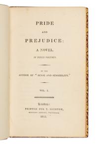 AUSTEN, Jane (1775-1817). Pride and Prejudice: A Novel . London: T. Egerton, 1813.