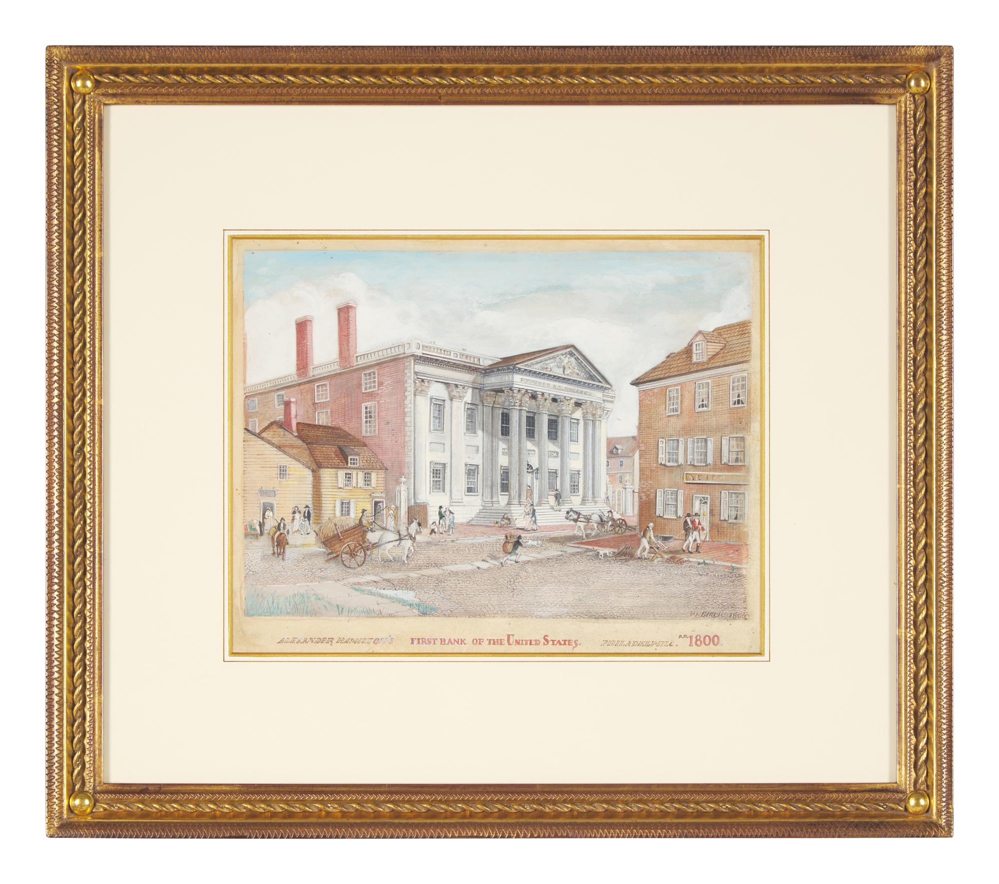 William Russell Birch (1755-1834), Alexander Hamilton's First Bank of the United States