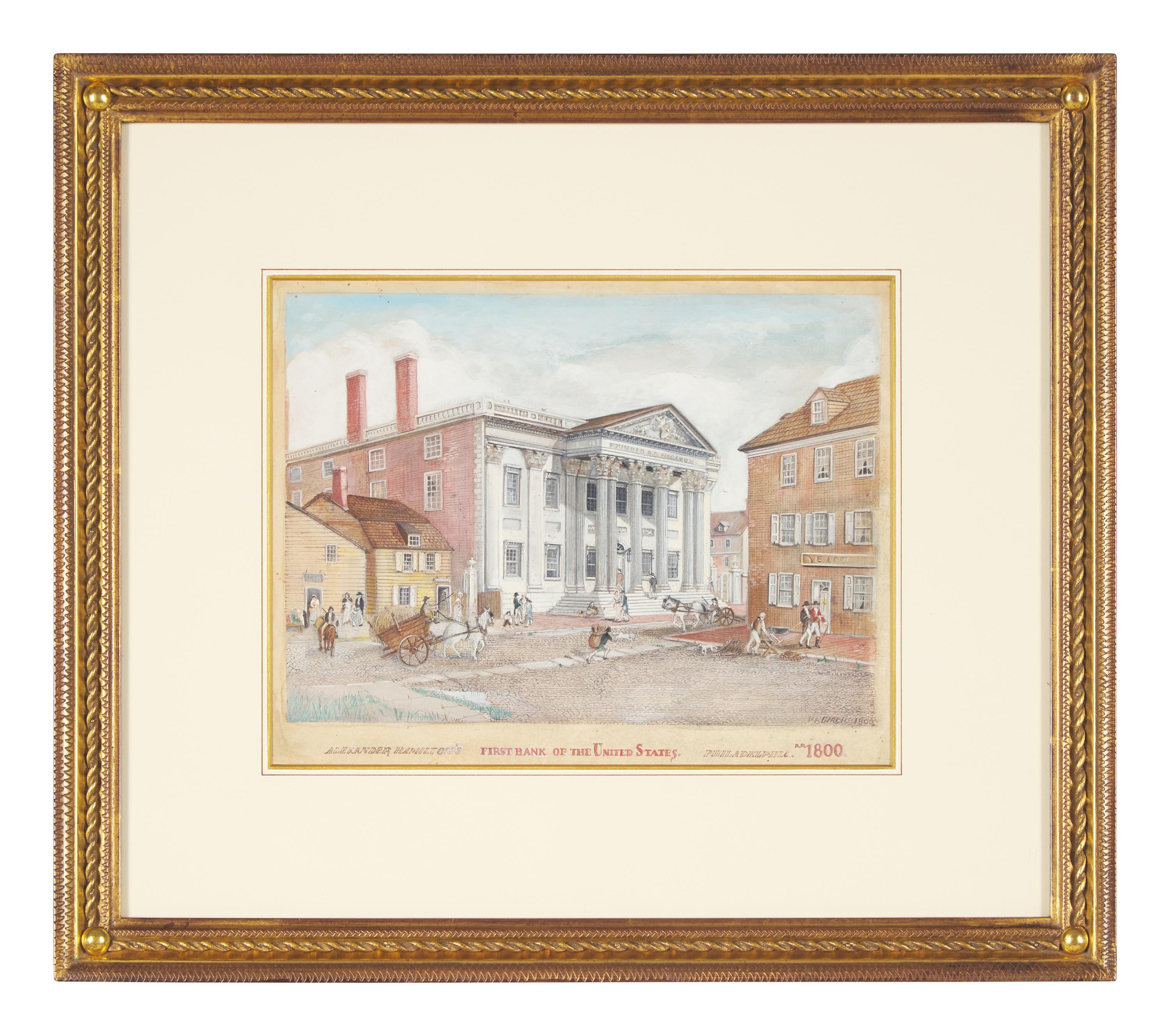 William Russell Birch (1755-1834), Alexander Hamilton's First Bank of the United States
