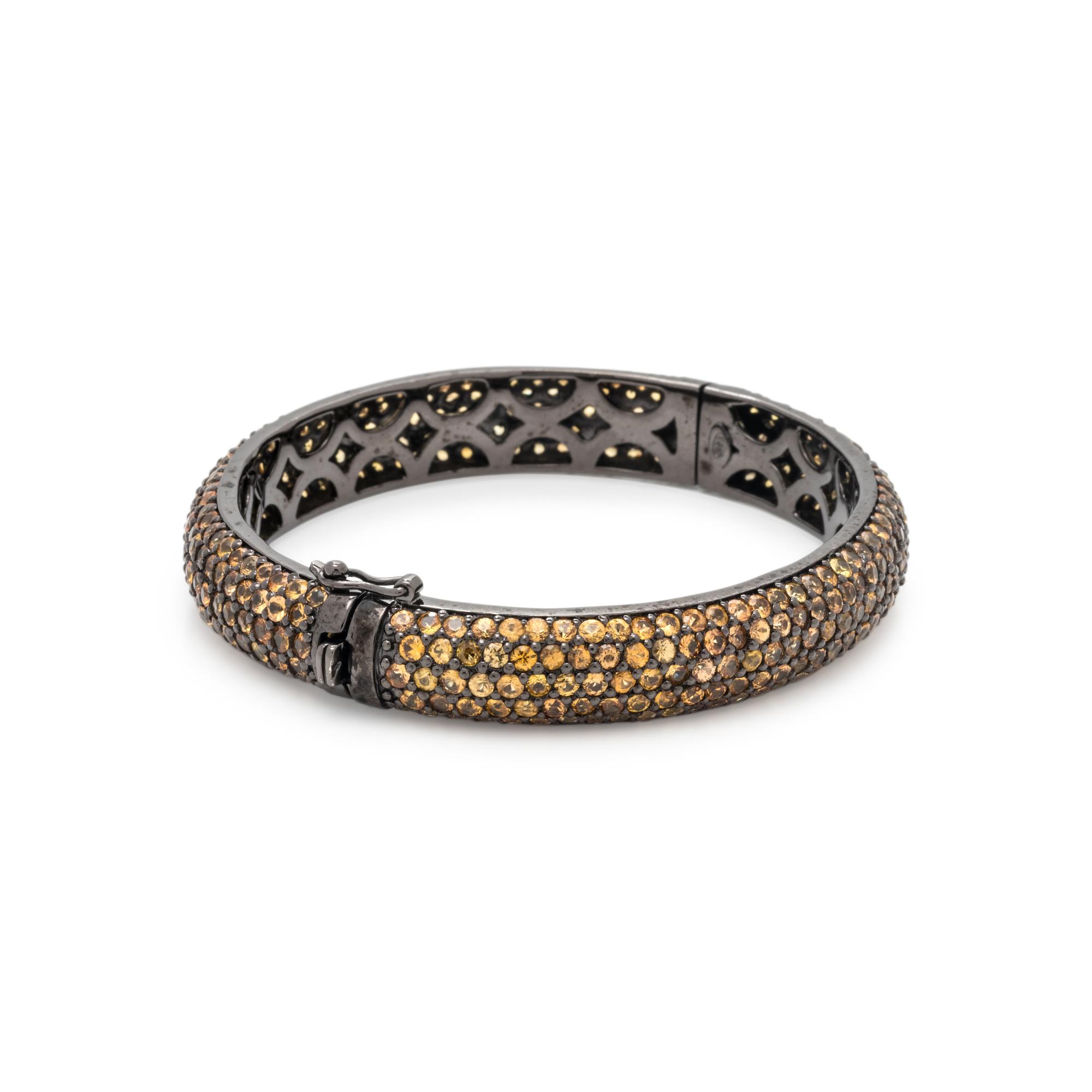 COLORED SAPPHIRE BANGLE BRACELET