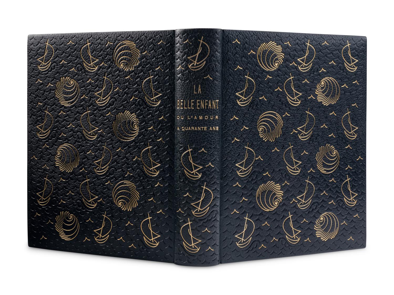 [BINDING -- CRETTÉ]. DUFY, Raoul (1877-1953), illustrator. -- MONTFORT, Eugène (1877-1936). La Belle-Enfant ou l'Amour a Quarante Ans. Paris: Ambroise Vollard, 1930.