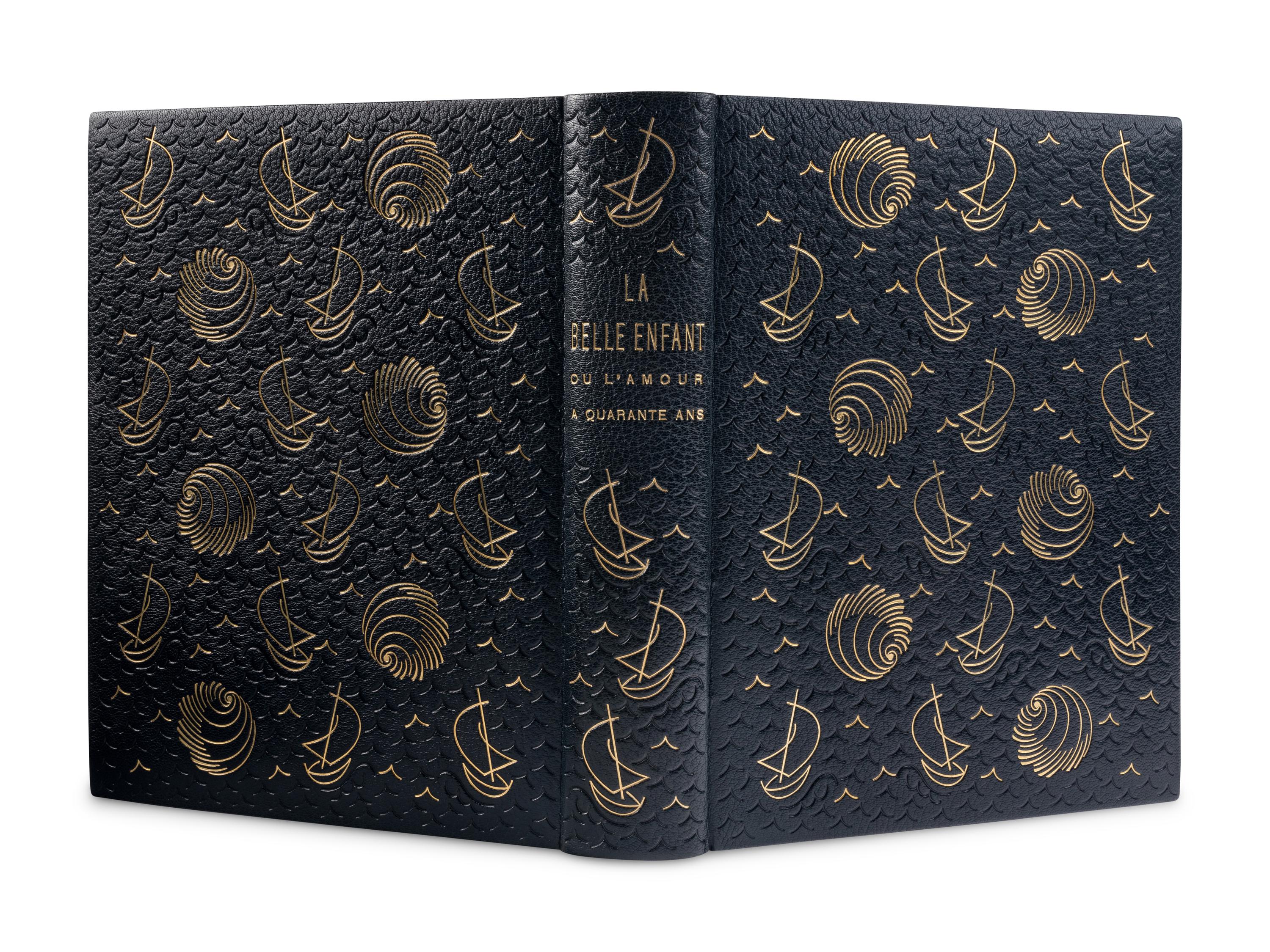 [BINDING -- CRETTÉ]. DUFY, Raoul (1877-1953), illustrator. -- MONTFORT, Eugène (1877-1936). La Belle-Enfant ou l'Amour a Quarante Ans. Paris: Ambroise Vollard, 1930.