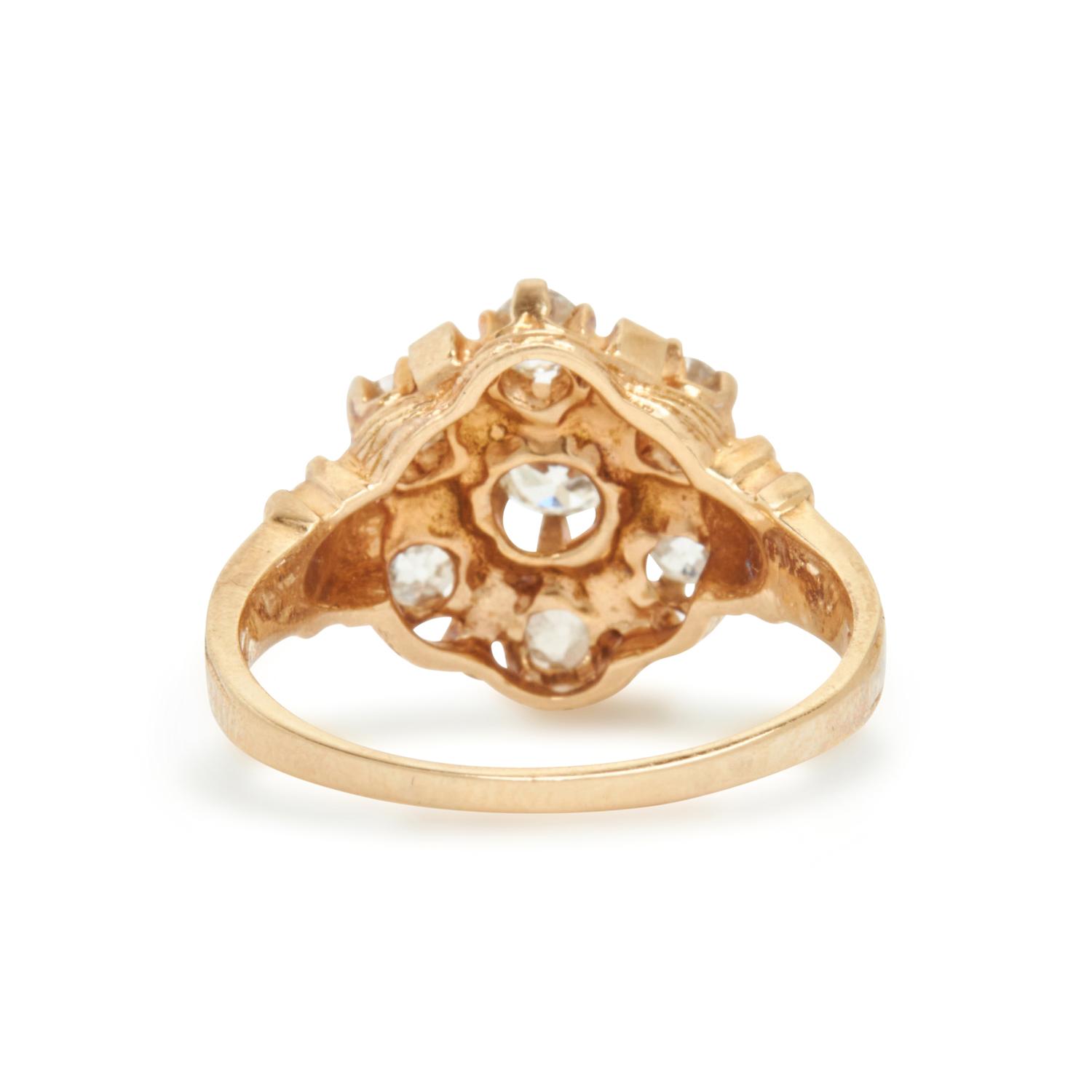 DIAMOND AND ENAMEL RING