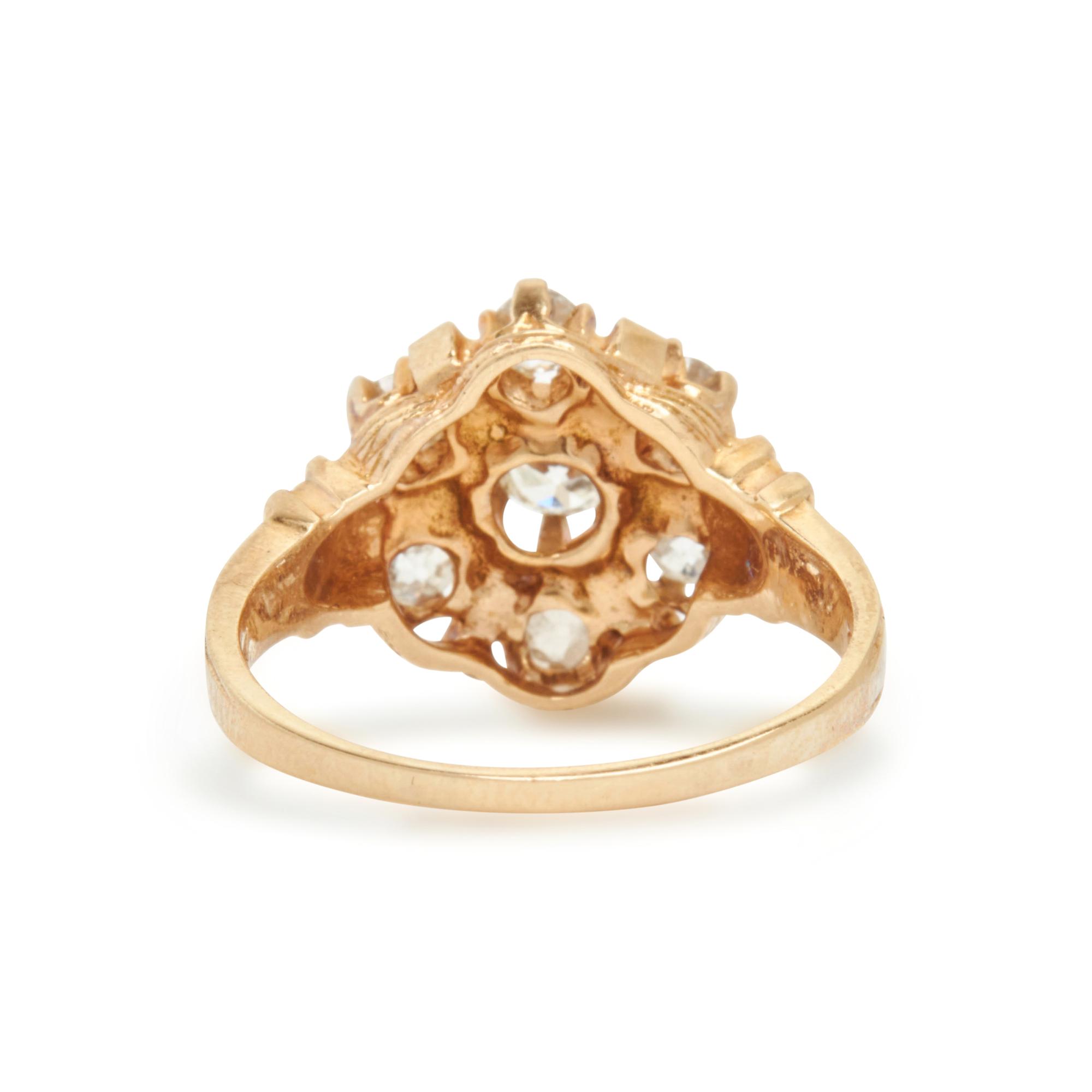 DIAMOND AND ENAMEL RING
