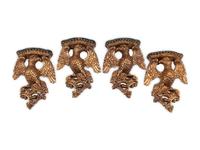 A Set of Four Italian Carved Giltwood Eagle Brackets