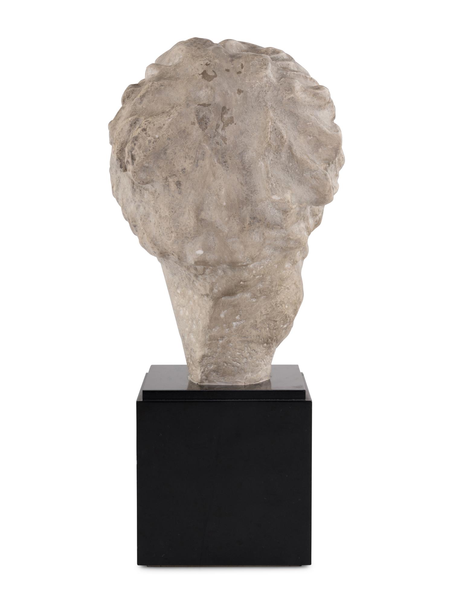 A Continental Plaster Bust of Hygenia