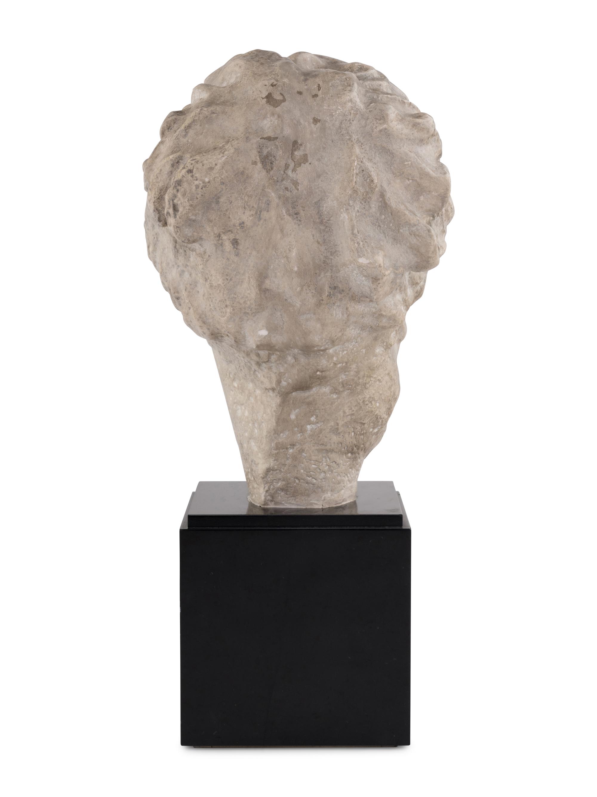 A Continental Plaster Bust of Hygenia