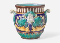 A Wedgwood Majolica Jardiniere, UK, 1872