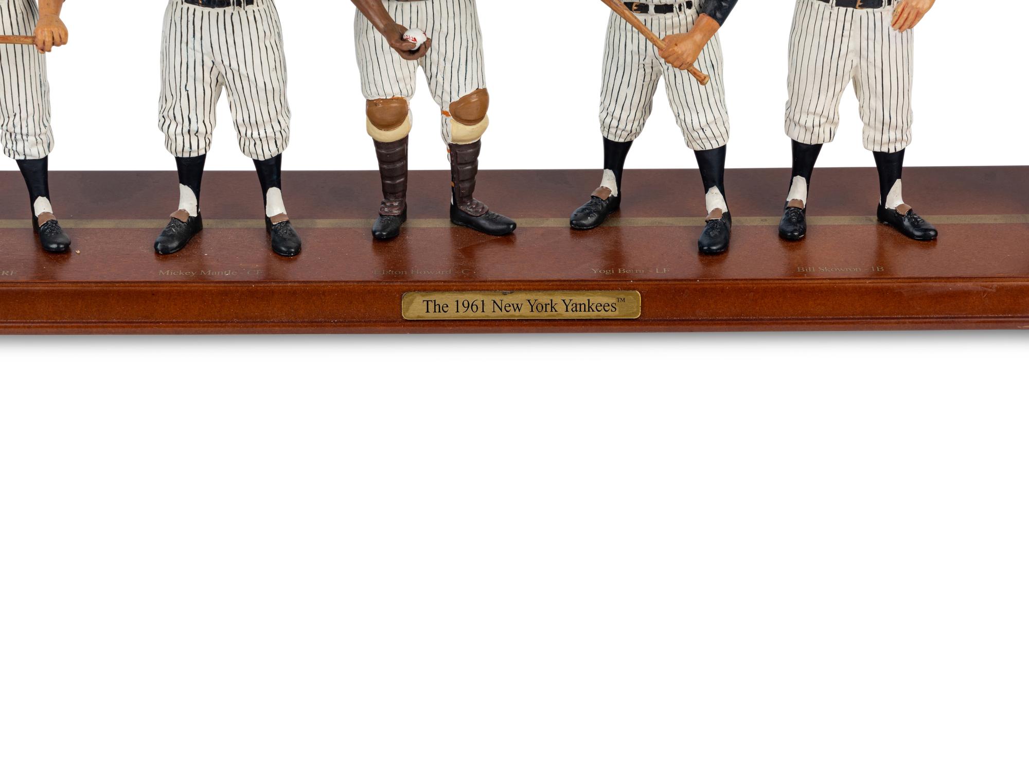 A 1961 New York Yankees Danbury Mint Figure Display