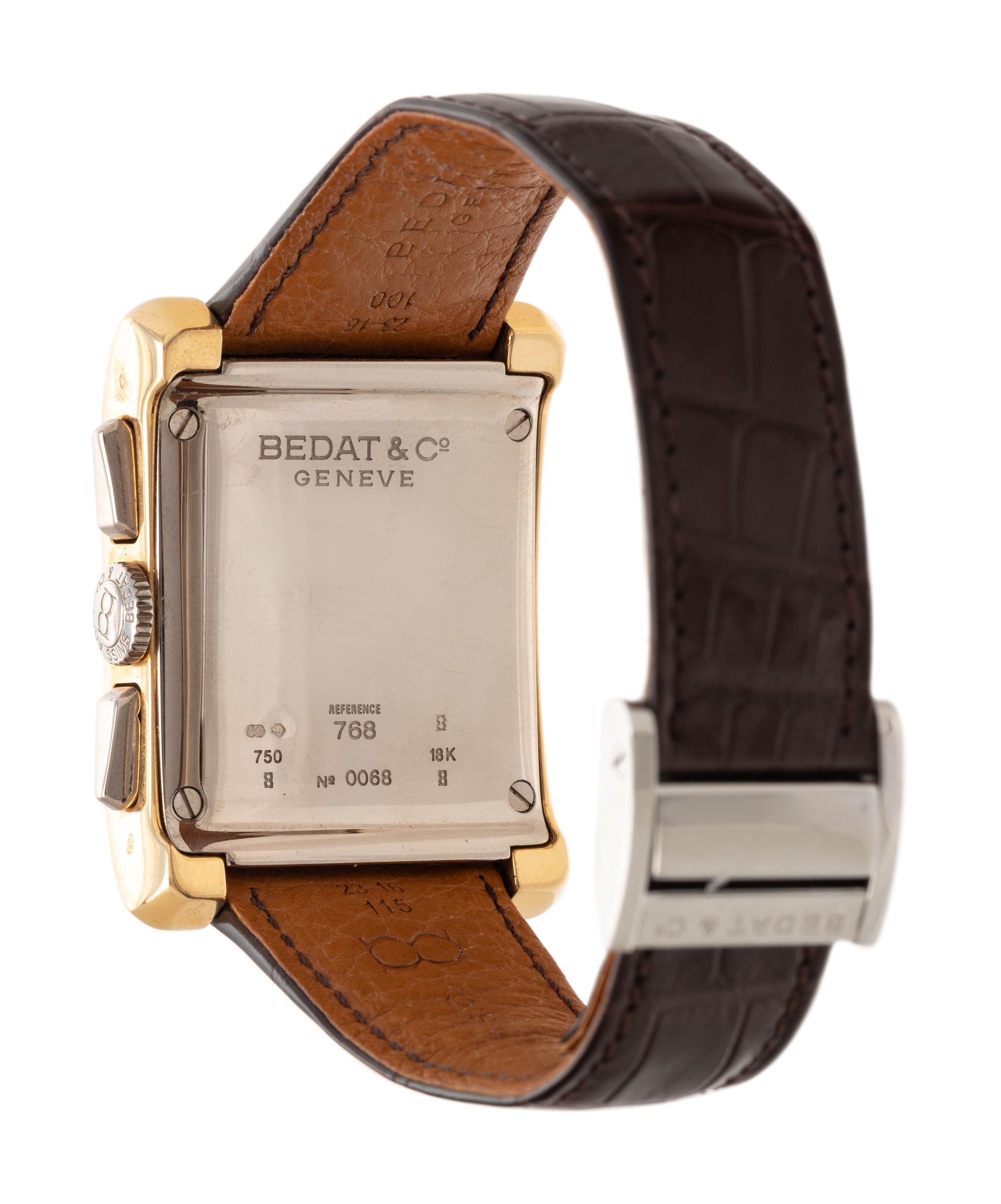 BEDAT & CO., REF. 768 18K YELLOW GOLD, 'NO. 7' CHRONOGRAPH WRISTWATCH
