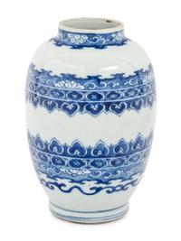 A Blue and White Porcelain Jar