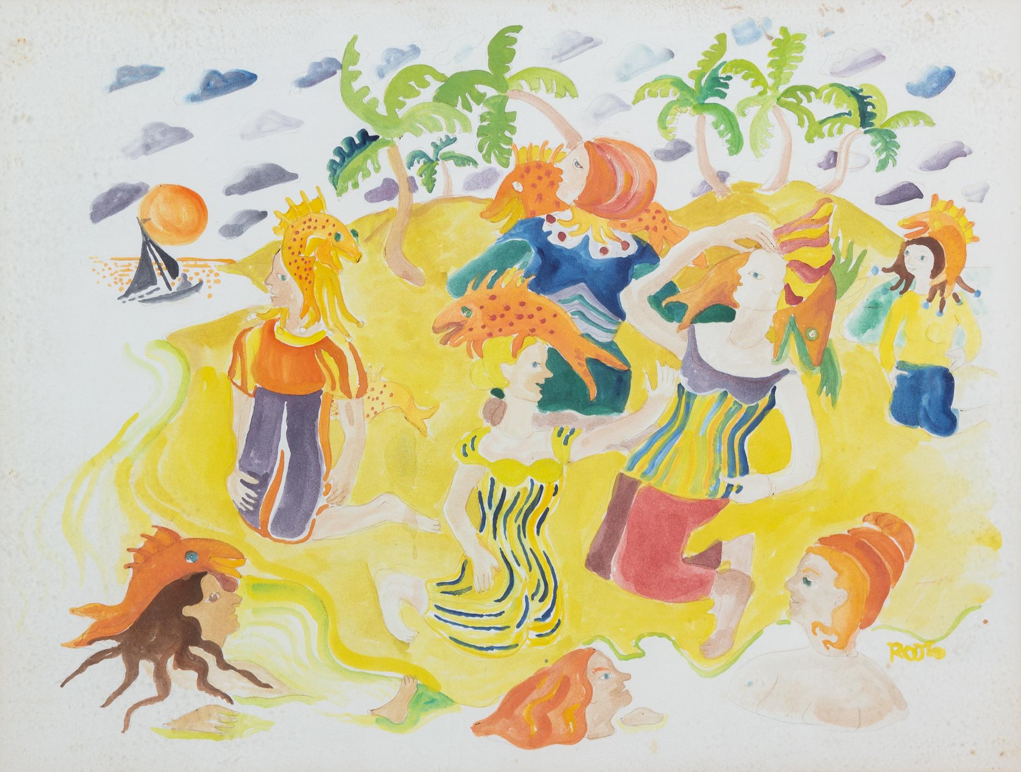 Artist Unknown, (20th Century), Mermaids