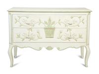 A French Provincial Painted Two-Drawer Commode — 20TH CENTURY