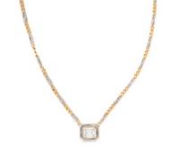 BICOLOR GOLD AND DIAMOND NECKLACE