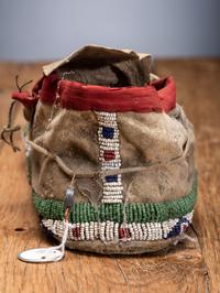 Central Plains Beaded Hide Moccasins, with Crosses