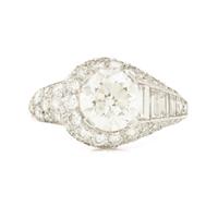 BAILEY, BANKS, AND BIDDLE, PLATINUM AND DIAMOND RING