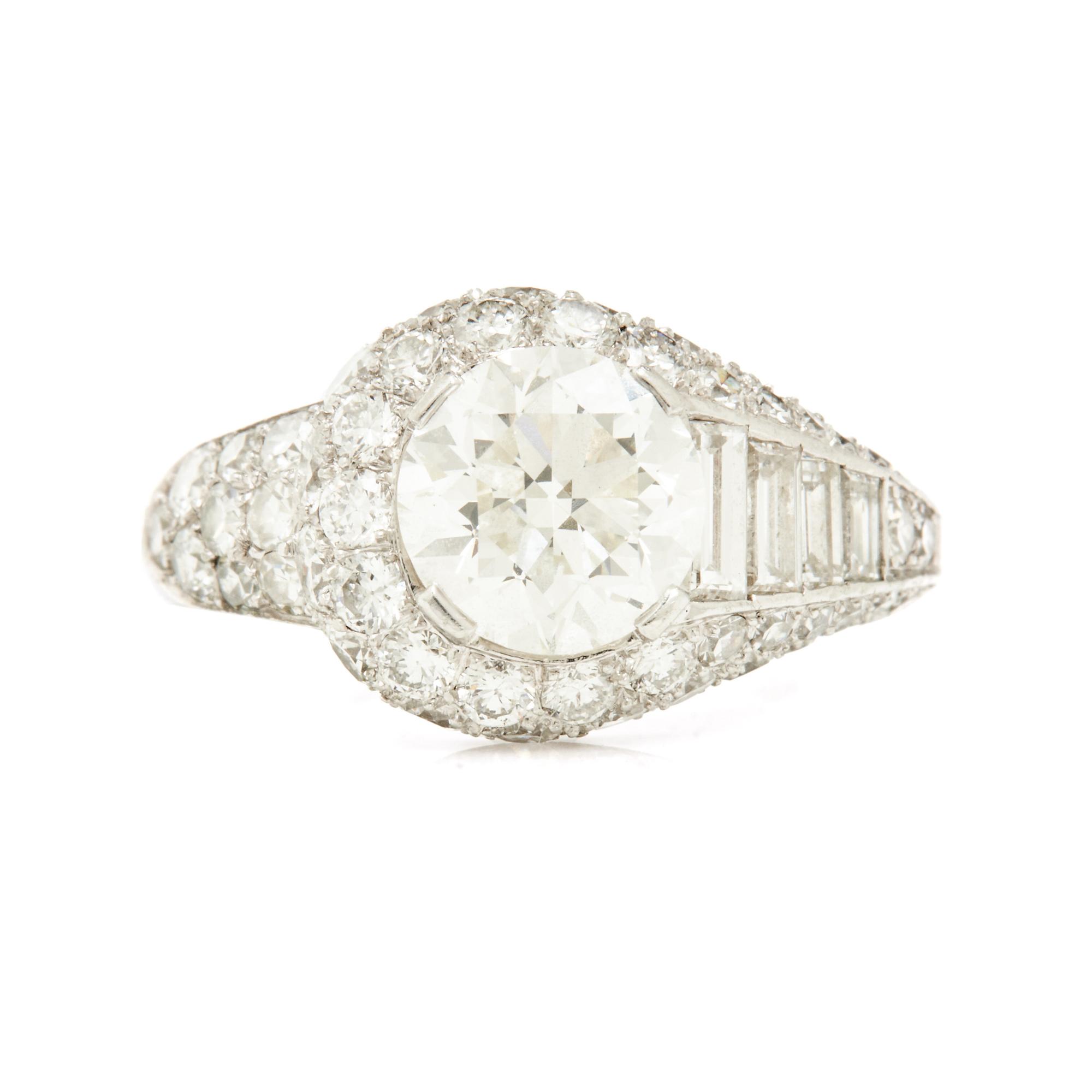 BAILEY, BANKS, AND BIDDLE, PLATINUM AND DIAMOND RING
