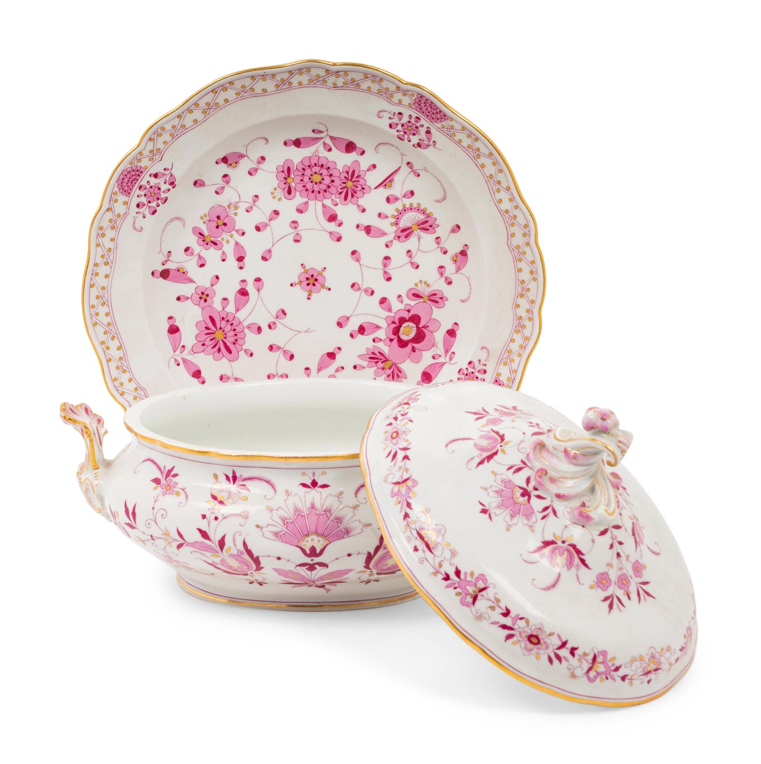 A Meissen Porcelain Tureen and Platter