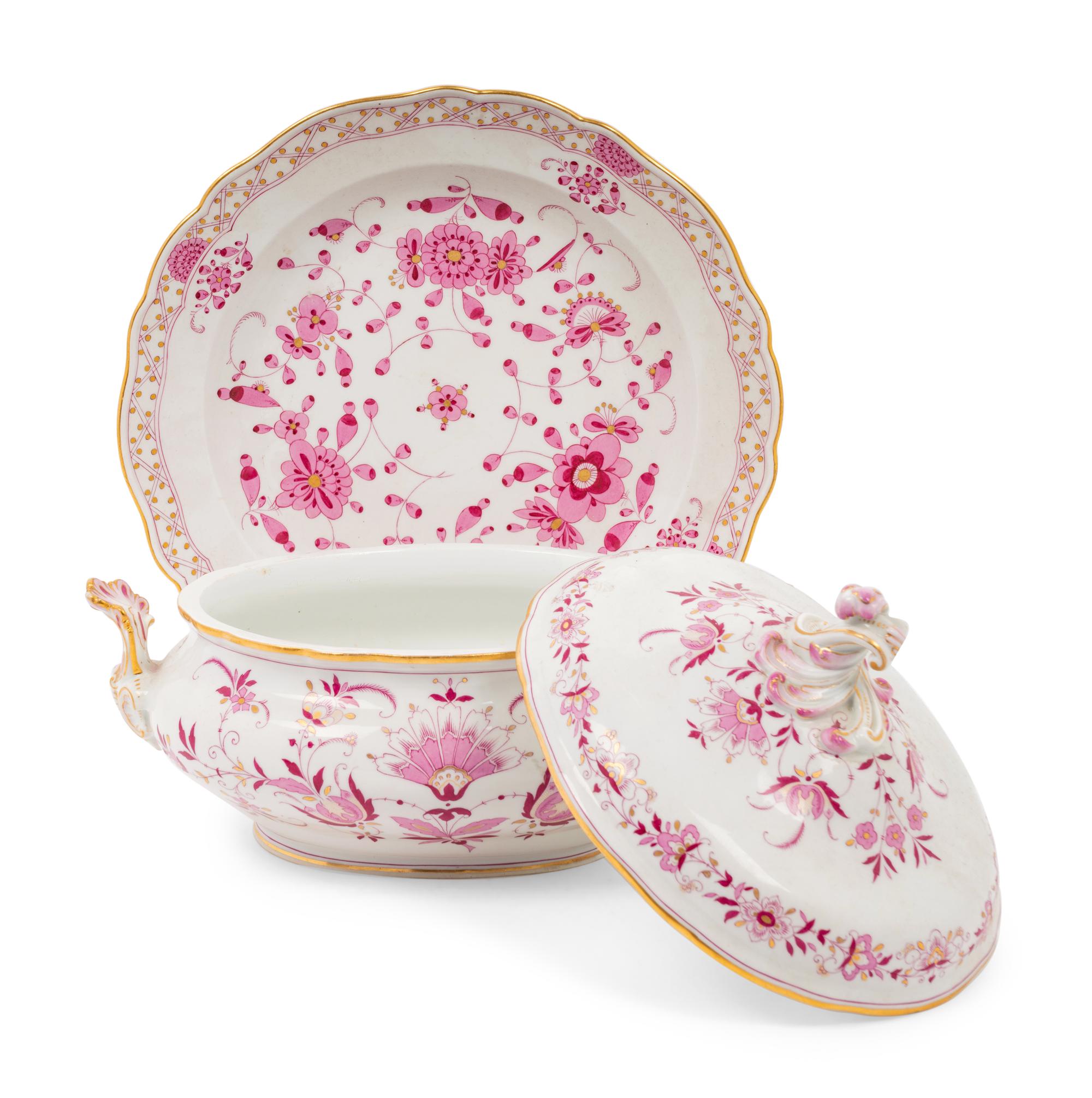 A Meissen Porcelain Tureen and Platter