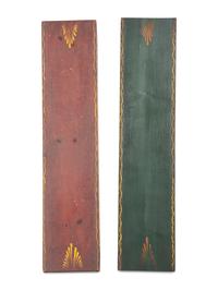 A Peter Hunt Paint-Decorated Dining Table and Benches