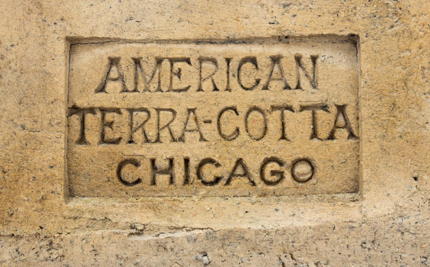 A Terra Cotta Building Fragment Height 10 inches. — AMERICAN TERRA COTTA CO., CHICAGO