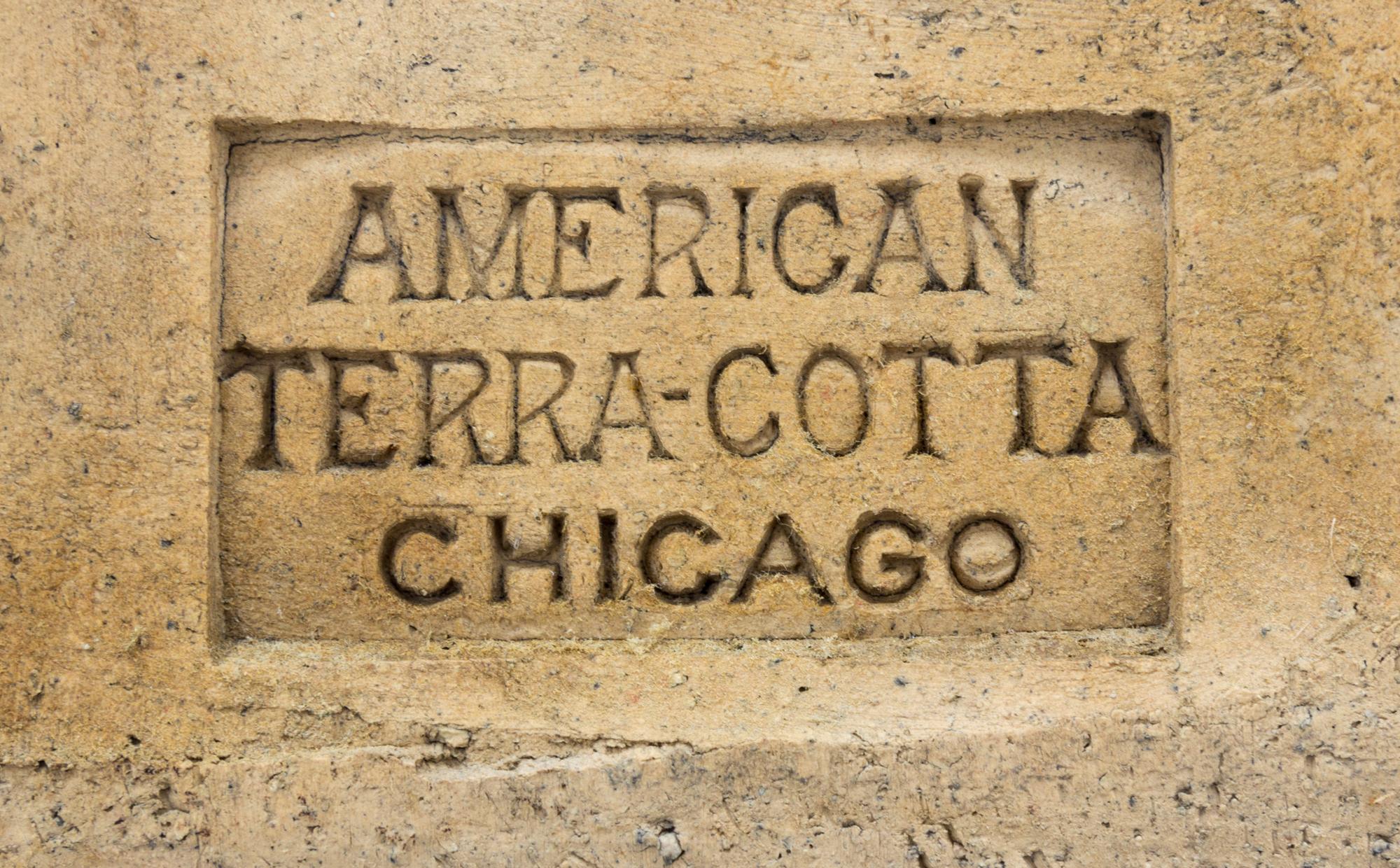 A Terra Cotta Building Fragment Height 10 inches. — AMERICAN TERRA COTTA CO., CHICAGO