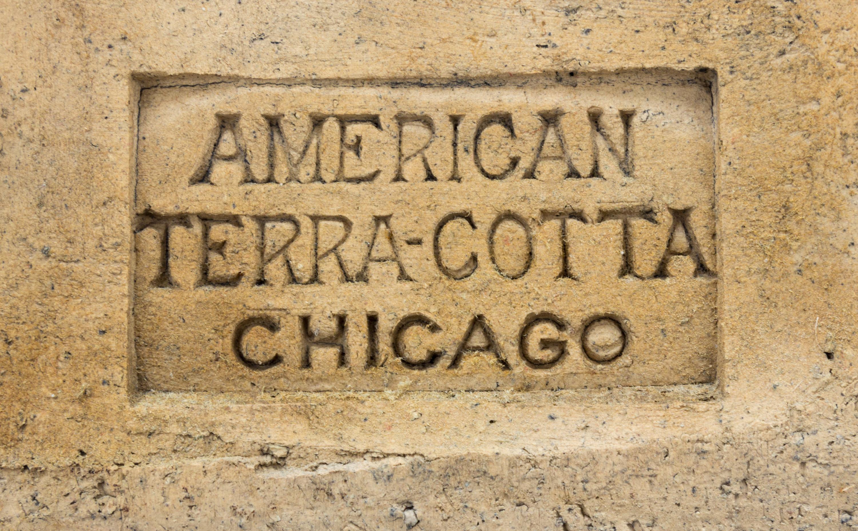 A Terra Cotta Building Fragment Height 10 inches. — AMERICAN TERRA COTTA CO., CHICAGO