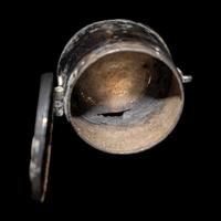 A Byzantine Gilt-Silver Lidded Pyxis