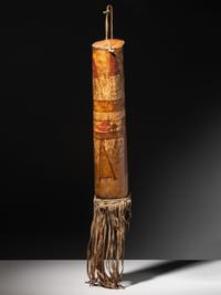Jicarilla Apache / Ute Buffalo Hide Parfleche Cylinder