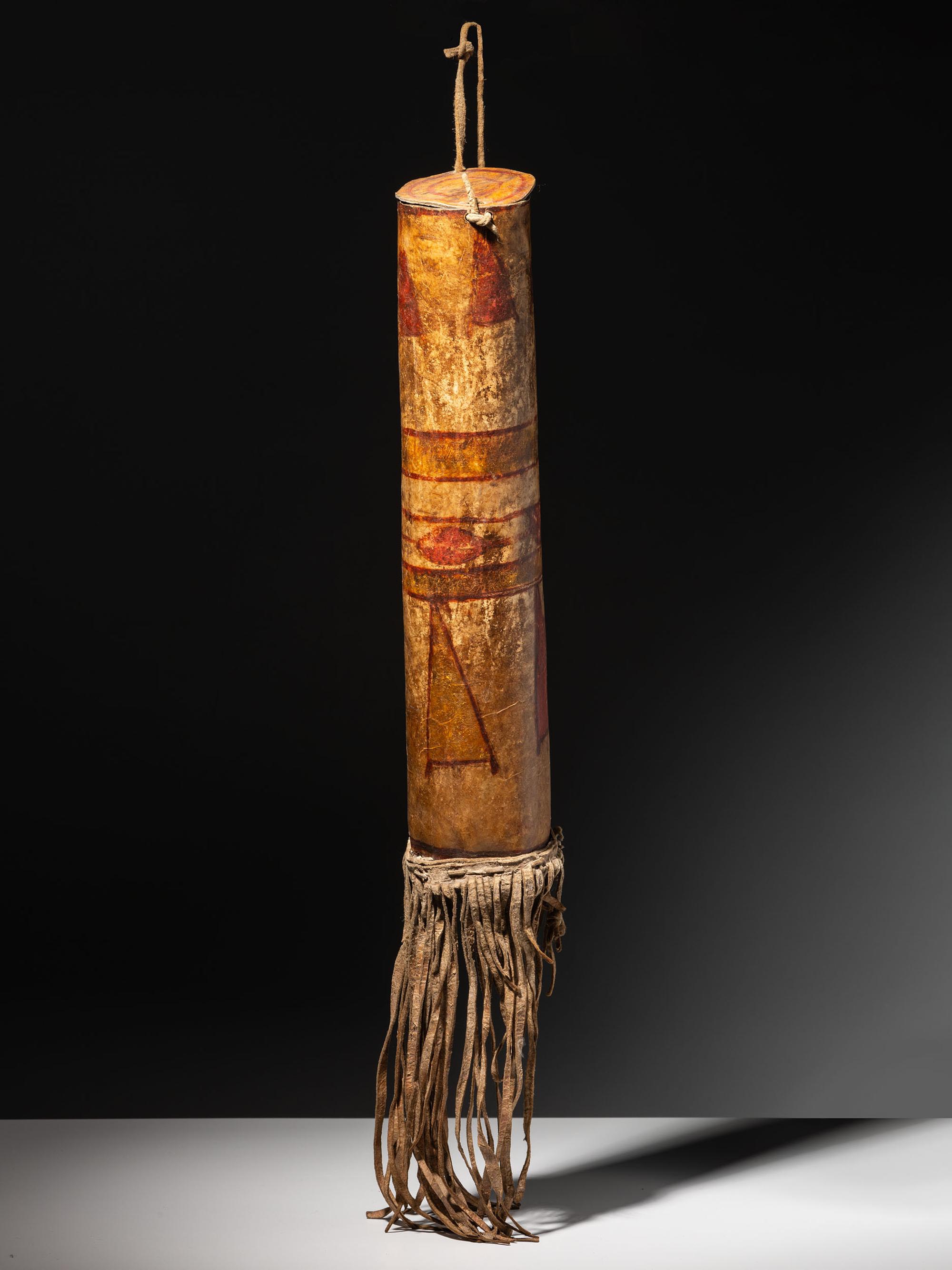 Jicarilla Apache / Ute Buffalo Hide Parfleche Cylinder