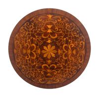 An Empire Style Giltwood and Marquetry Inlaid Occasional Table