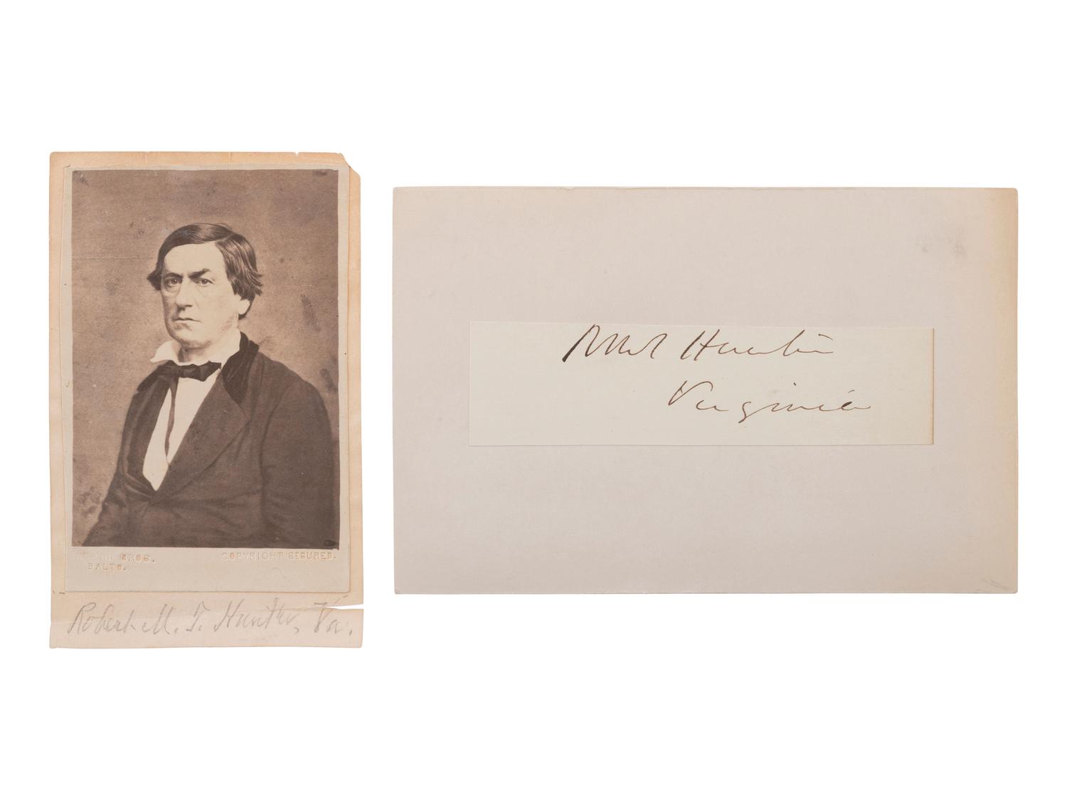 [CIVIL WAR]. A group of 11 signatures of Confederate cabinet members, incl. Jefferson Davis, Judah P. Benjamin, J.C. Breckinridge, and others.