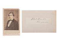 [CIVIL WAR]. A group of 11 signatures of Confederate cabinet members, incl. Jefferson Davis, Judah P. Benjamin, J.C. Breckinridge, and others.