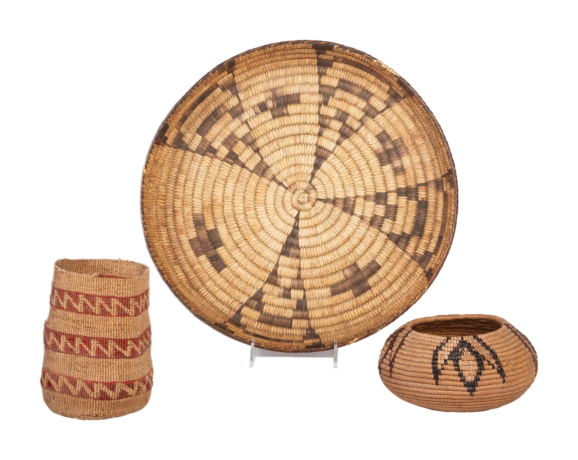Tohono O'odham, Nez Perce, and Salish Baskets