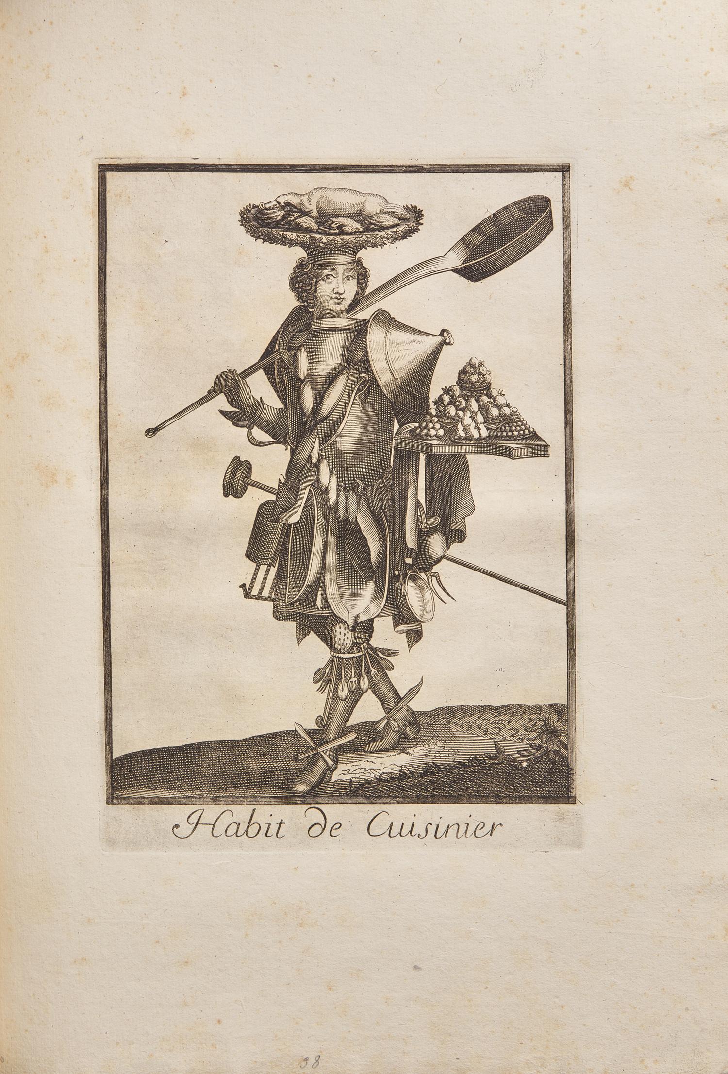 [Plate Books] (Larmessin, Nicolas de, II). Les Costumes Grotesques et les Métiers