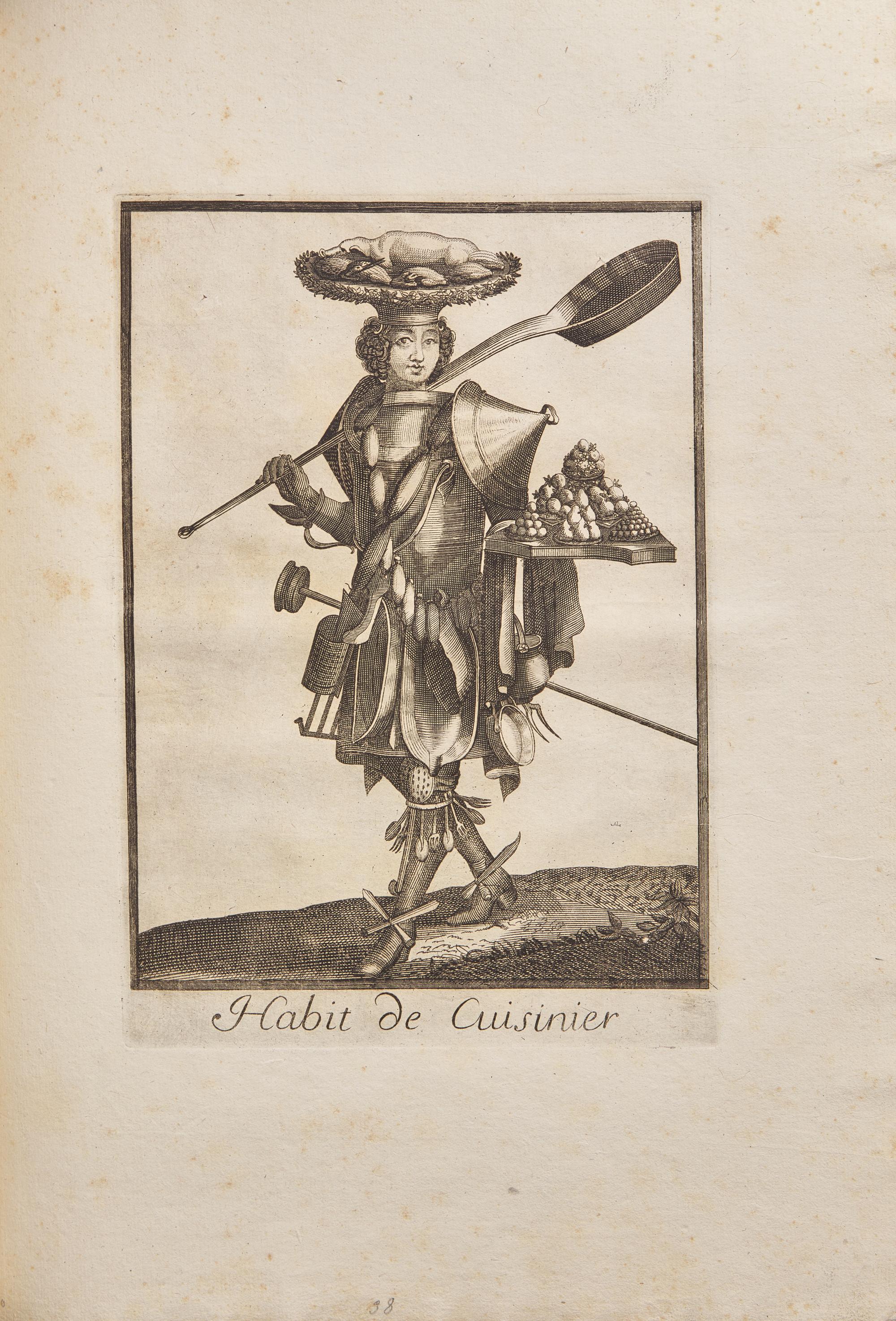 [Plate Books] (Larmessin, Nicolas de, II). Les Costumes Grotesques et les Métiers