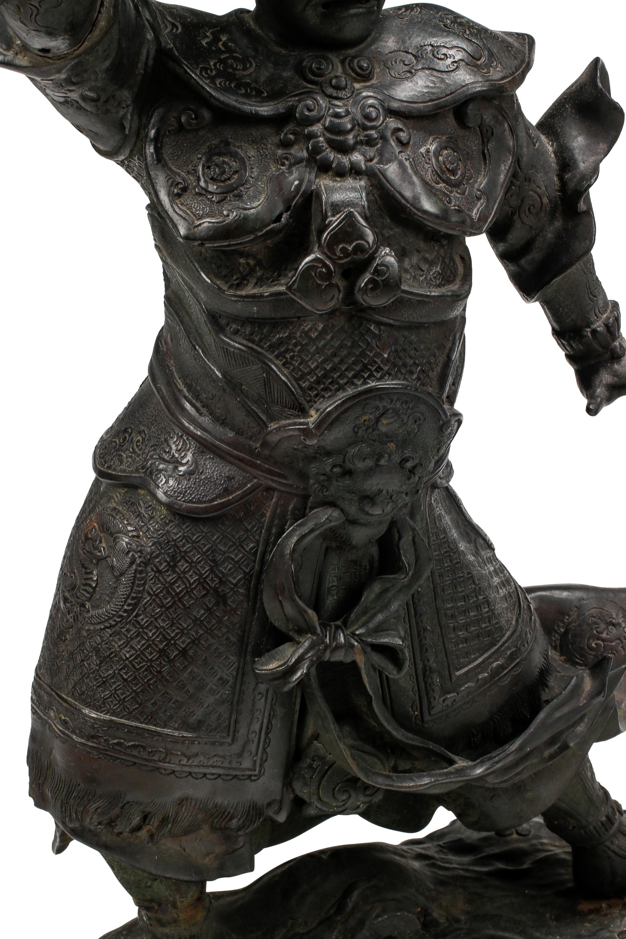A Pair of Chinese Bronze Figures