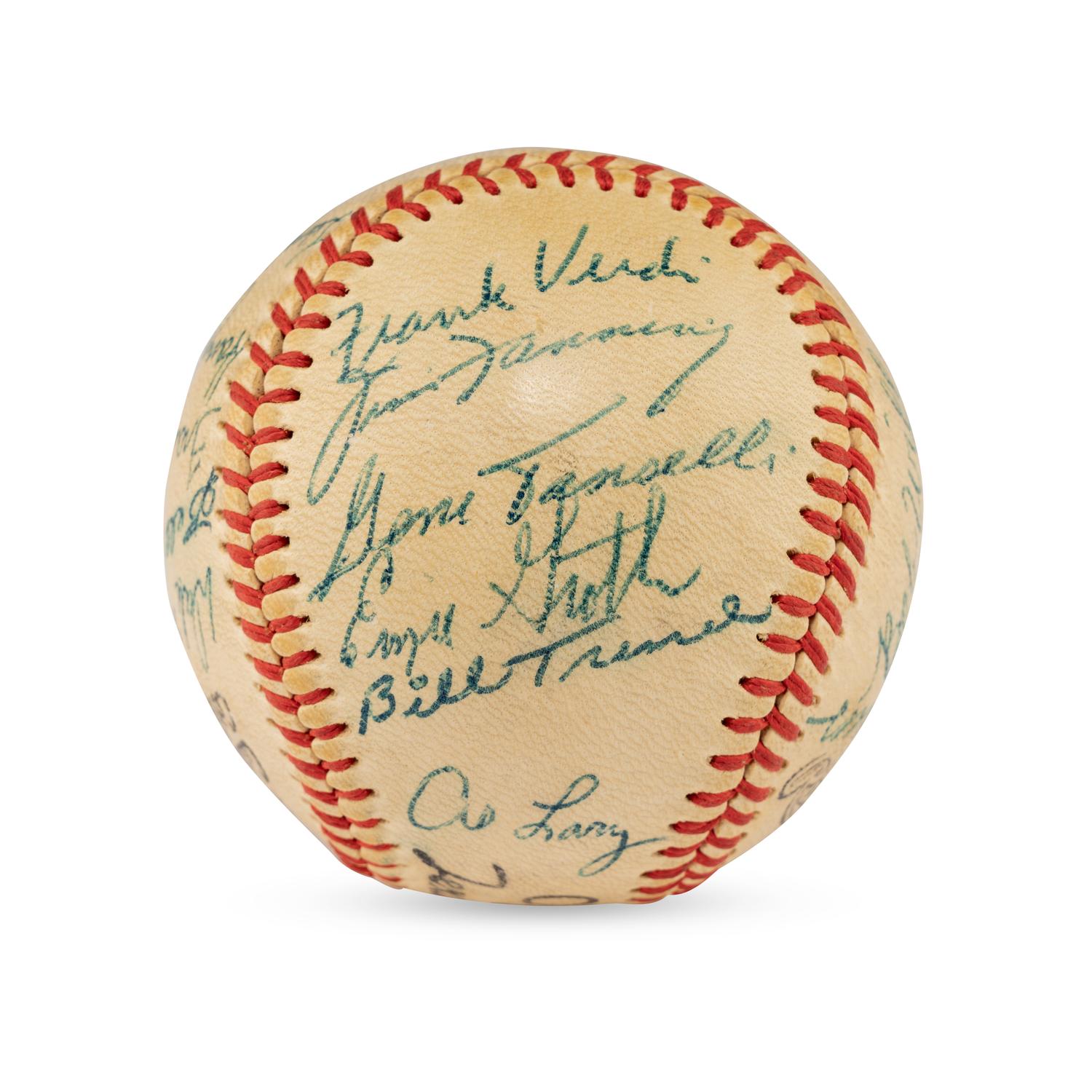A 1956 Tulsa Oilers Team Signed Autograph Baseball