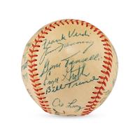 A 1956 Tulsa Oilers Team Signed Autograph Baseball