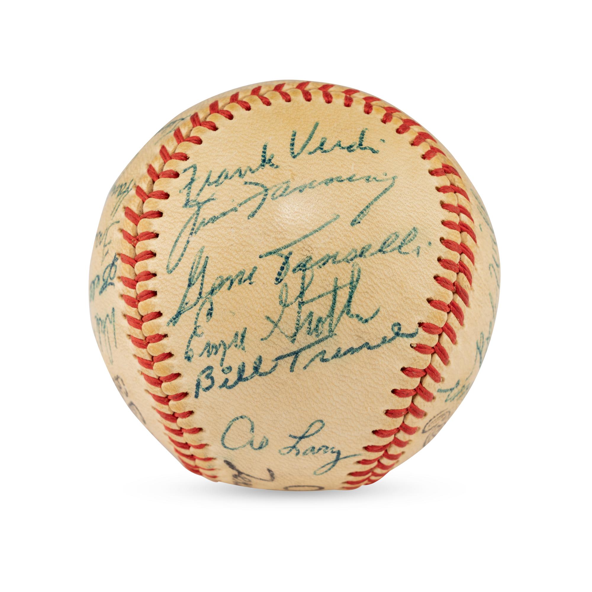 A 1956 Tulsa Oilers Team Signed Autograph Baseball