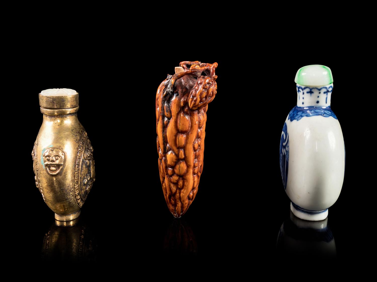 Three Chinese Snuff Bottles