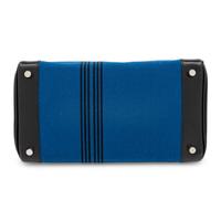 Hermès, Potamus Birkin 28 in Blue Toile & Noir Box Leather
