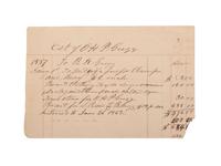 [SLAVERY & ABOLITION]. Manuscript receipt for the care of sick Negroes. N.p., 26 June 1862.