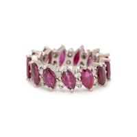 RUBY AND DIAMOND ETERNITY BAND
