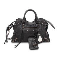 BALENCIAGA, BLACK NEO CAGOLE CITY BAG